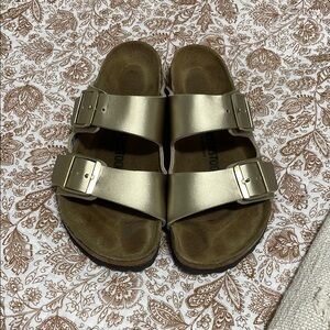 Birkenstock Metallic Double Strap Sandals
